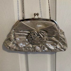 Free with $30 Purchase! Aldo Silver Rosette Clutch